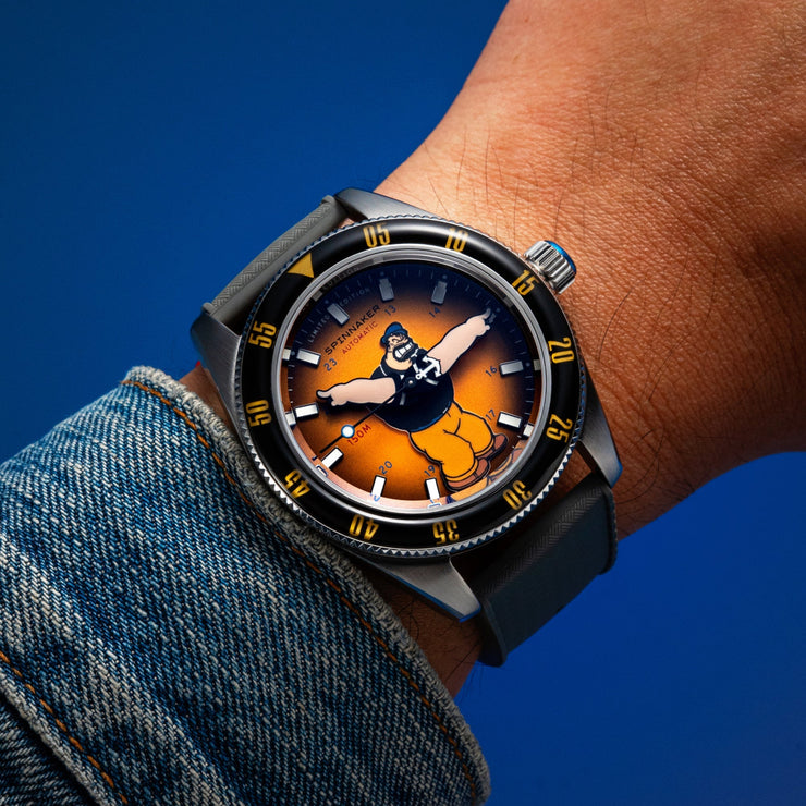 Spinnaker Fleuss Automatic Popeye Bronemies Limited Edition Brutus Yellow