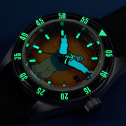 Spinnaker Fleuss Automatic Popeye Bronemies Limited Edition Brutus Yellow