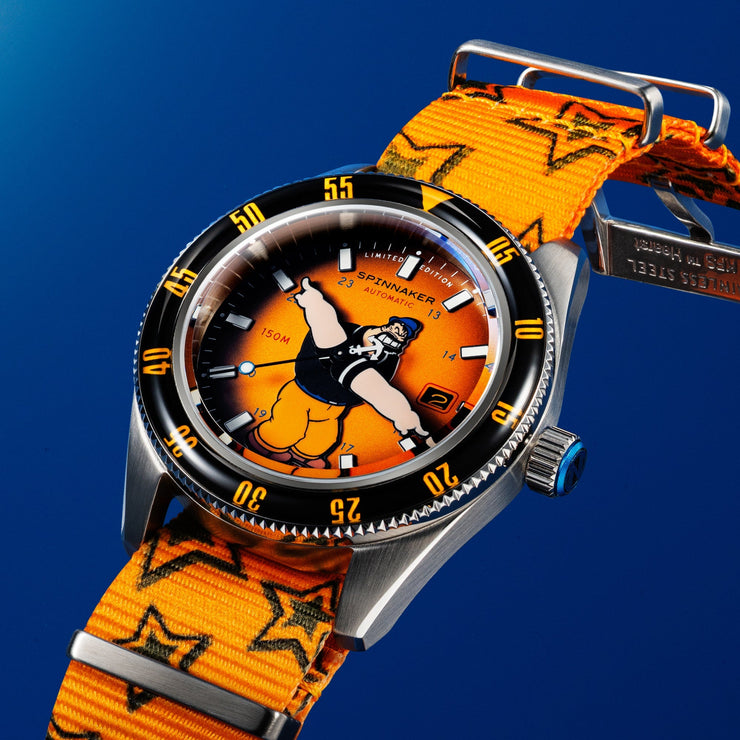 Spinnaker Fleuss Automatic Popeye Bronemies Limited Edition Brutus Yellow
