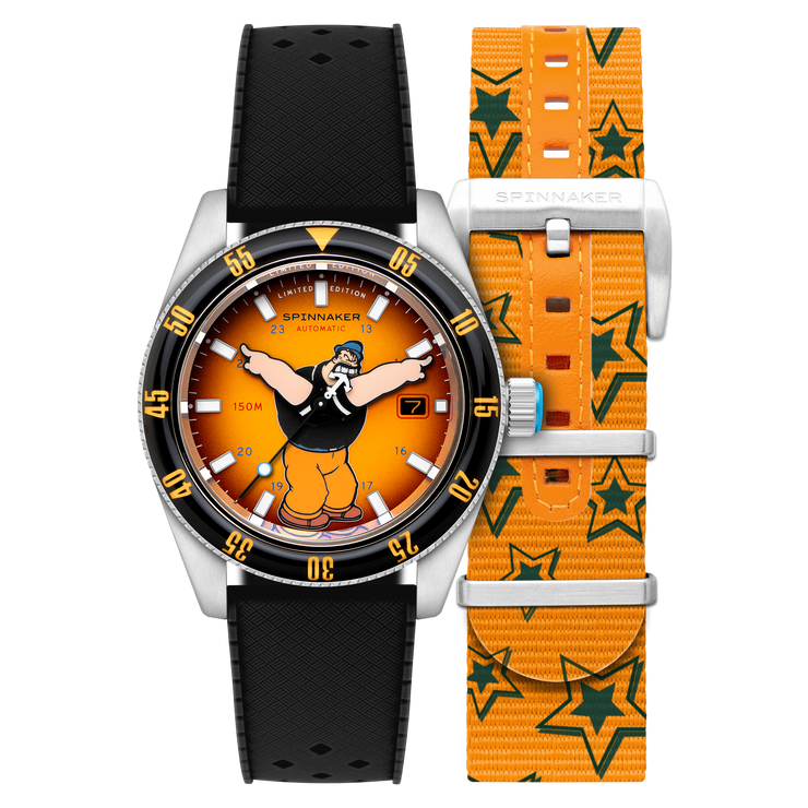 Spinnaker Fleuss Automatic Popeye Bronemies Limited Edition Brutus Yellow