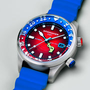 Spinnaker Bradner GMT Automatic SpongeBob SquarePants Bubbly Grins Limited Edition Mr. Krabs Red