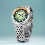 Spinnaker Bradner GMT Automatic SpongeBob SquarePants Bubbly Grins Limited Edition Squidward Green