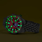 Spinnaker Bradner GMT Automatic SpongeBob SquarePants Bubbly Grins Limited Edition Patrick Pink