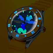 Spinnaker x Popeye Challenger Automatic Anchor Arms Limited Edition Corncob Yellow
