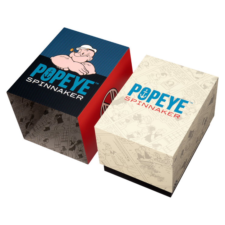 Spinnaker x Popeye Challenger Automatic Anchor Arms Limited Edition Midnight Mast