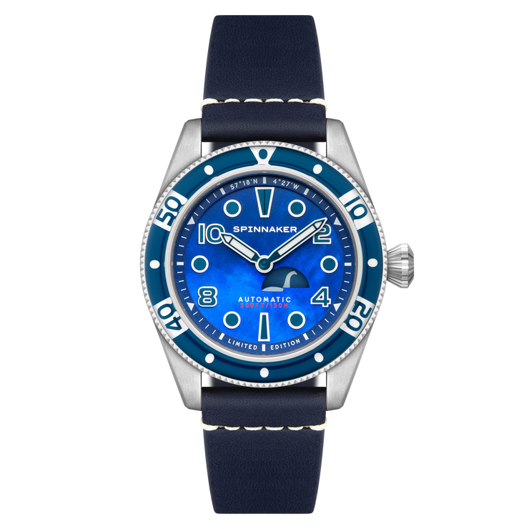 Spinnaker Fleuss Automatic Nessie Pearl Diver Limited Edition Blue