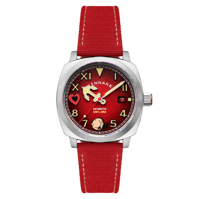 Spinnaker Hull California Automatic Popeye Sailors And Sweethearts Limited Edition Olive Oyl Red angled shot picture