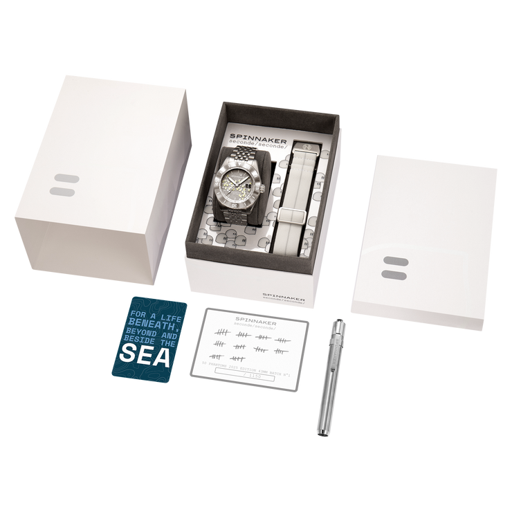 Spinnaker x Seconde Seconde Fleuss Automatic 43mm Phantom 2025 Edition White