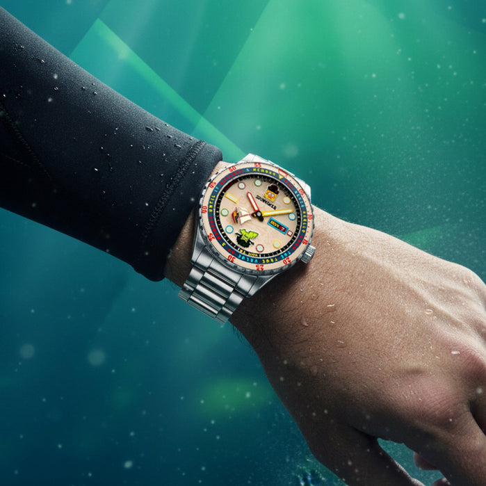 Spinnaker Hass Automatic Spongebob Search For Squarepants Seafaring Spongebob Limited Edition angled shot picture