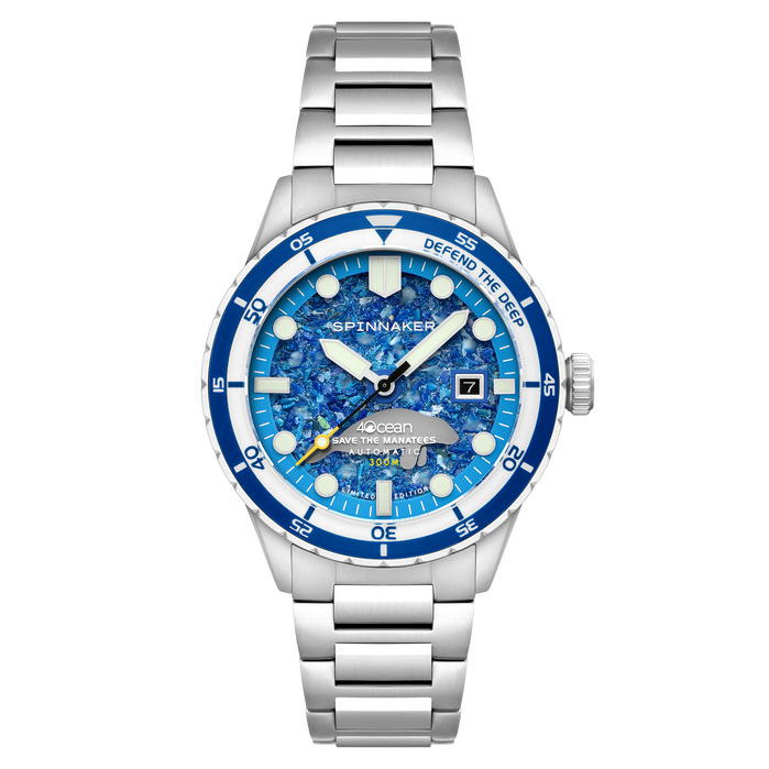 Spinnaker Hass Automatic 4Ocean Manatee Limited Edition angled shot picture