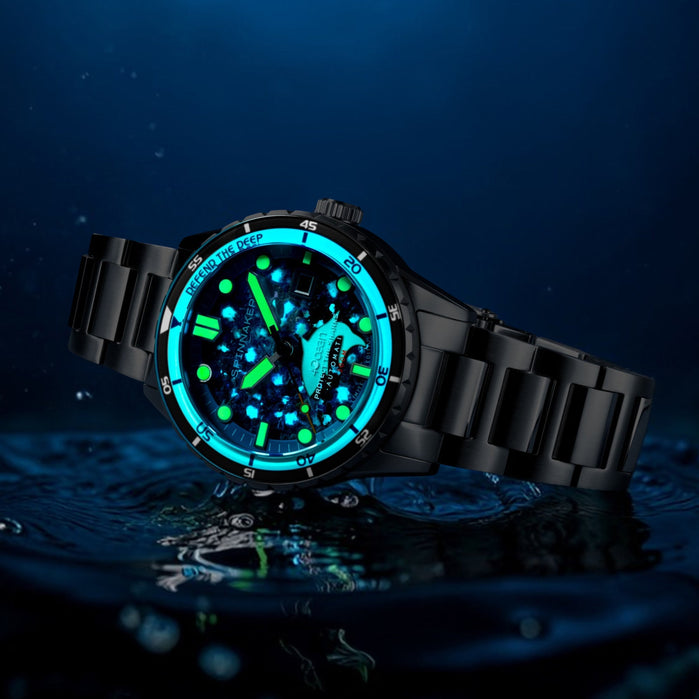 Spinnaker Hass Automatic 4Ocean Sharks Limited Edition angled shot picture