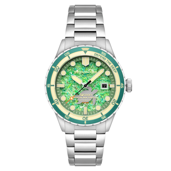 Spinnaker Hass Automatic 4Ocean Sea Turtles Limited Edition angled shot picture