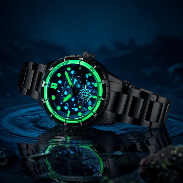 Spinnaker Hass Automatic 4Ocean Coral Reef Limited Edition angled shot picture