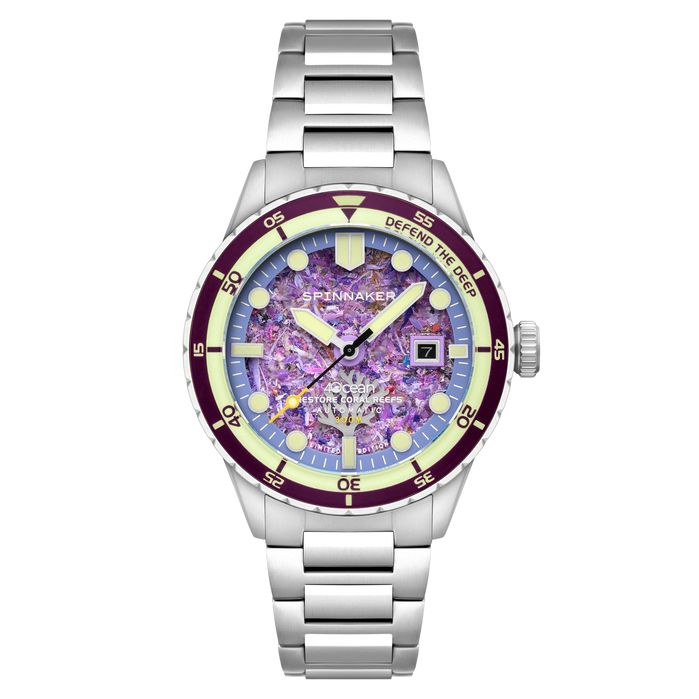 Spinnaker Hass Automatic 4Ocean Coral Reef Limited Edition angled shot picture