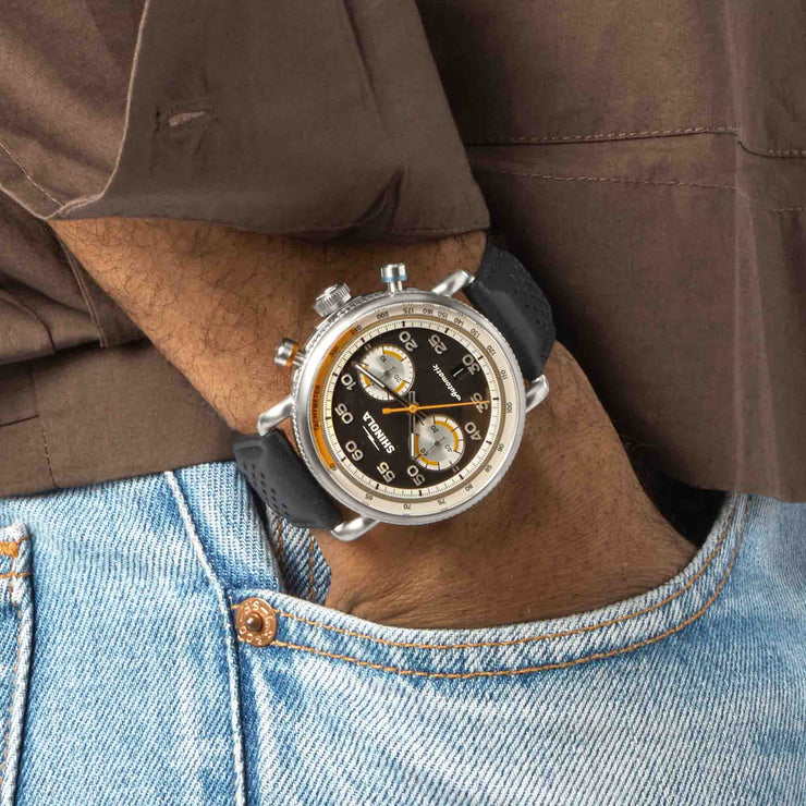 Shinola Canfield Speedway 44mm Automatic Chrono Black