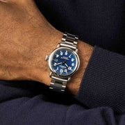 Shinola Runwell 36mm SS Cadet Blue Mother of Pearl