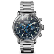 Shinola Runwell Chronograph West Wind 42mm Gift Set Midnight Blue