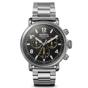 Shinola Runwell Chronograph West Wind 42mm Gift Set Black