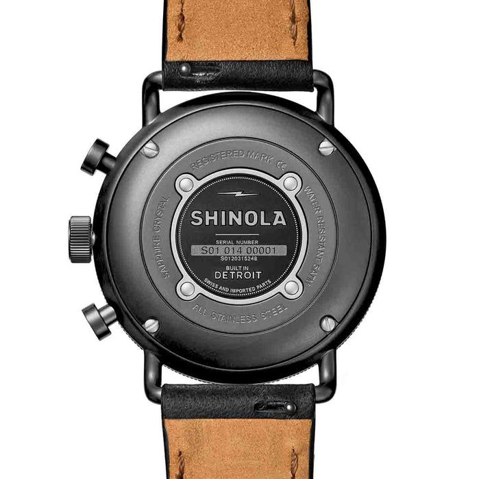 Shinola Canfield Sport 40mm All Black angled shot picture