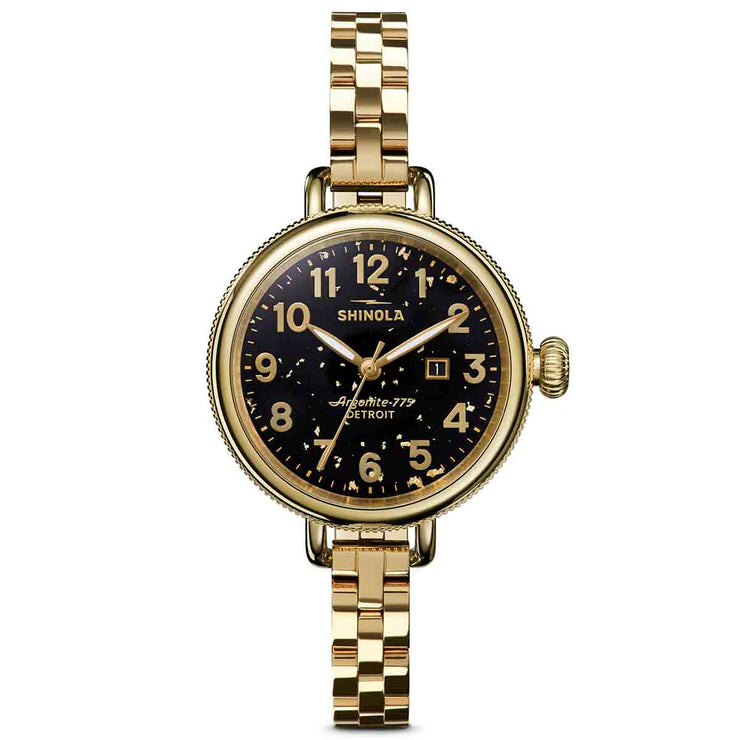 Shinola Birdy 34mm Gold Flake