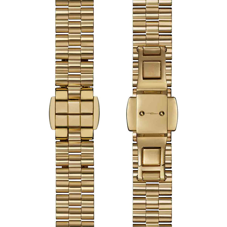 Shinola Runabout 25mm Gold SS Malachite