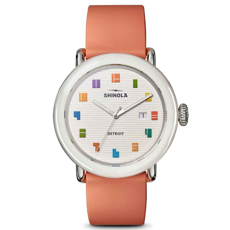 Shinola Runwell Detrola 41mm Midcentury White Limited Edition