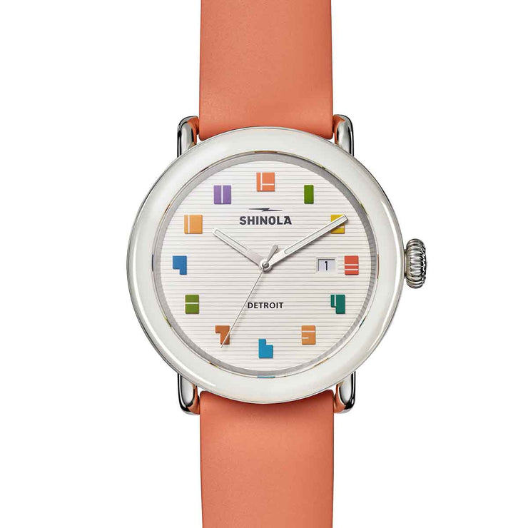 Shinola Runwell Detrola 41mm Midcentury White Limited Edition