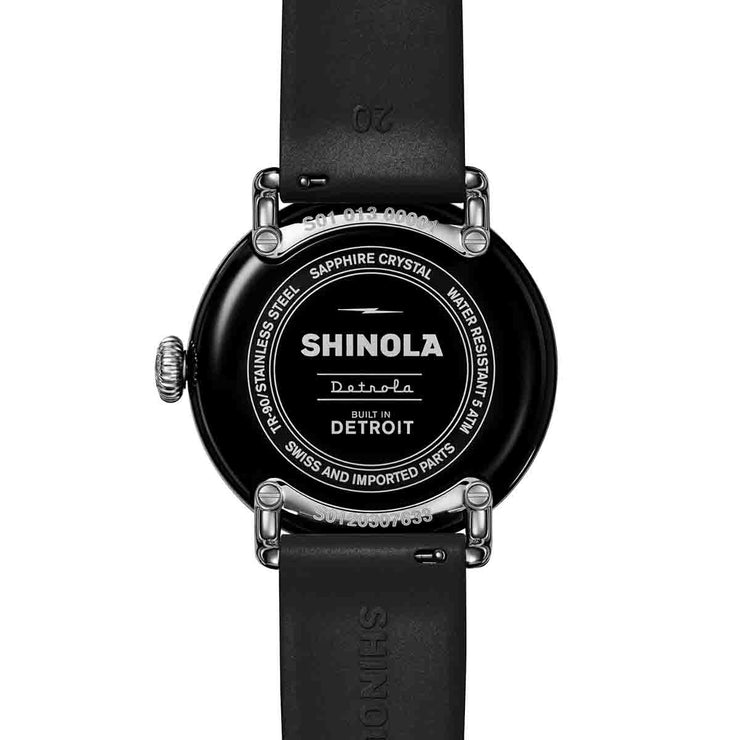Shinola Runwell Detrola 41mm Midcentury Black Limited Edition