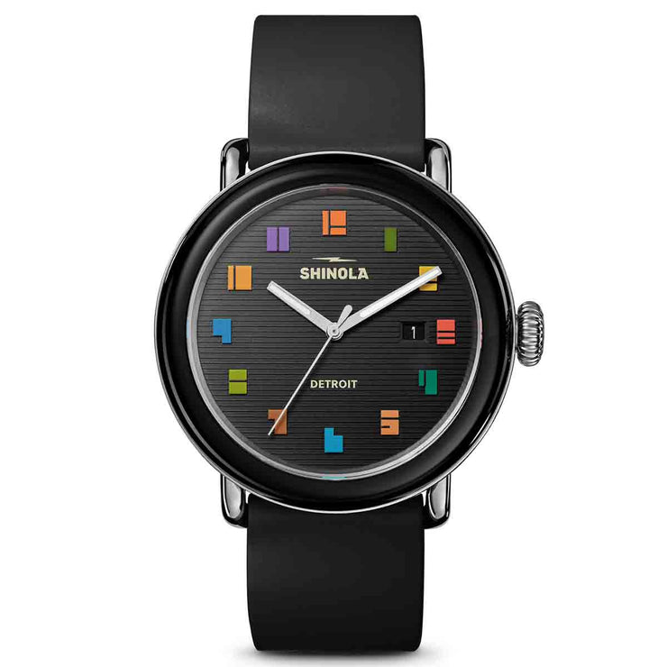 Shinola Runwell Detrola 41mm Midcentury Black Limited Edition