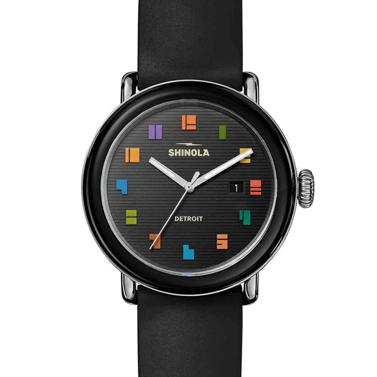 Shinola Runwell Detrola 41mm Midcentury Black Limited Edition