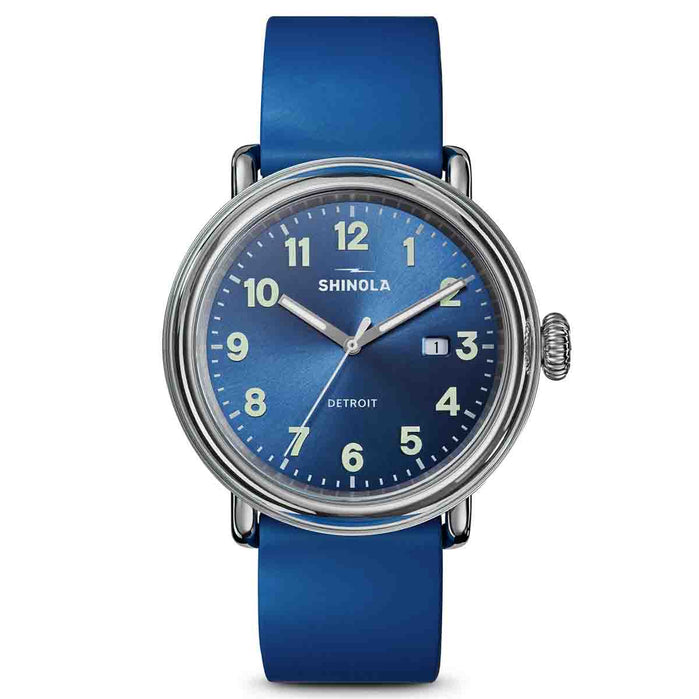 Shinola Runwell Detrola 41mm Blue angled shot picture