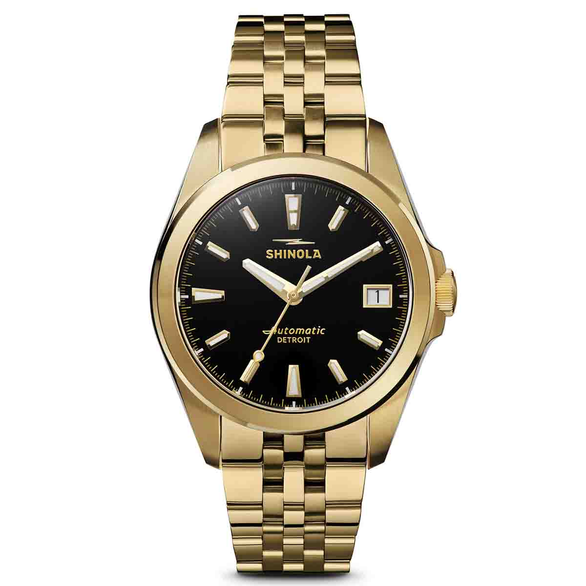 Shinola Circadian Monster Automatic 36mm Black Gold | Watches.com