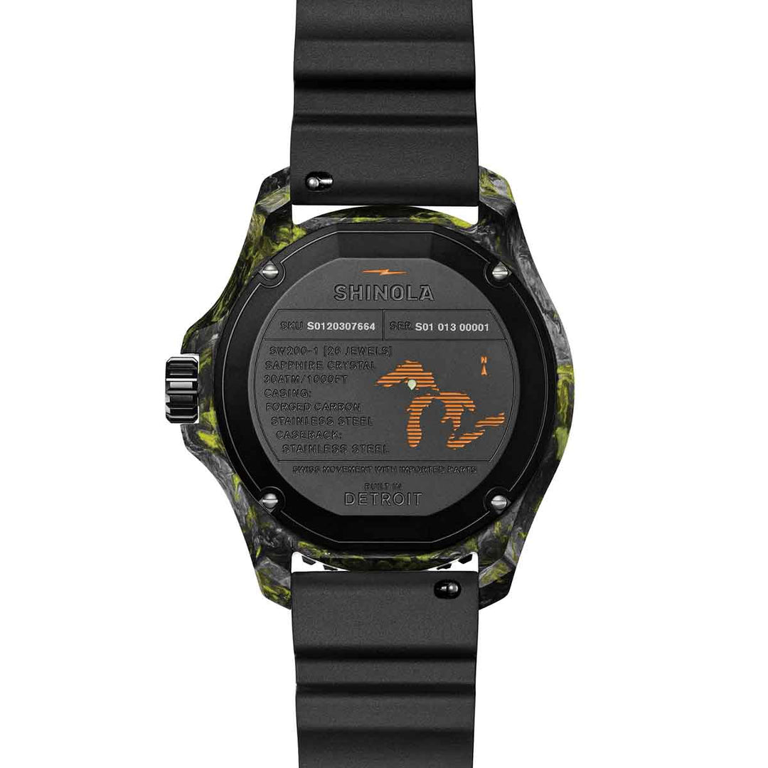 Shinola Forged Carbon Monster Automatic Black | Watches.com