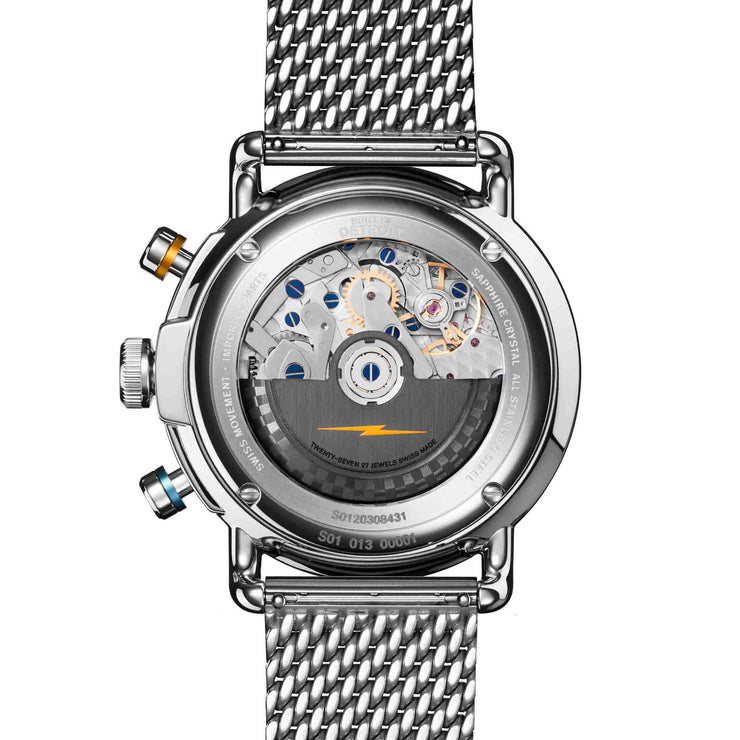 Shinola Canfield Speedway 44mm Automatic Chrono Blue SS