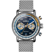 Shinola Canfield Speedway 44mm Automatic Chrono Blue SS