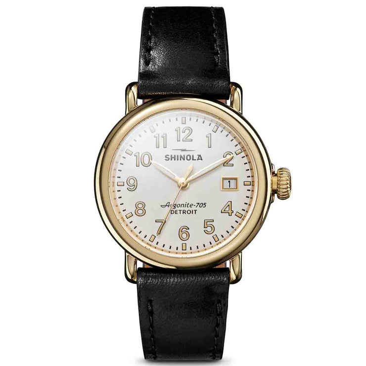 Shinola Runwell 36mm Gold Alabaster