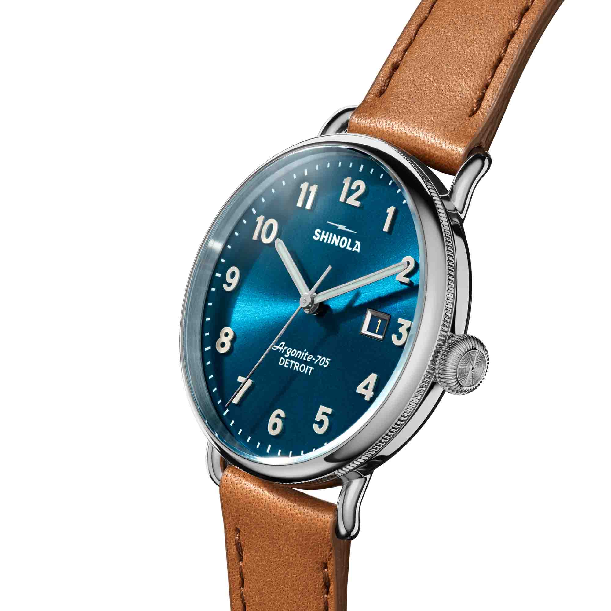 Shinola Canfield 38mm Astro Blue | Watches.com