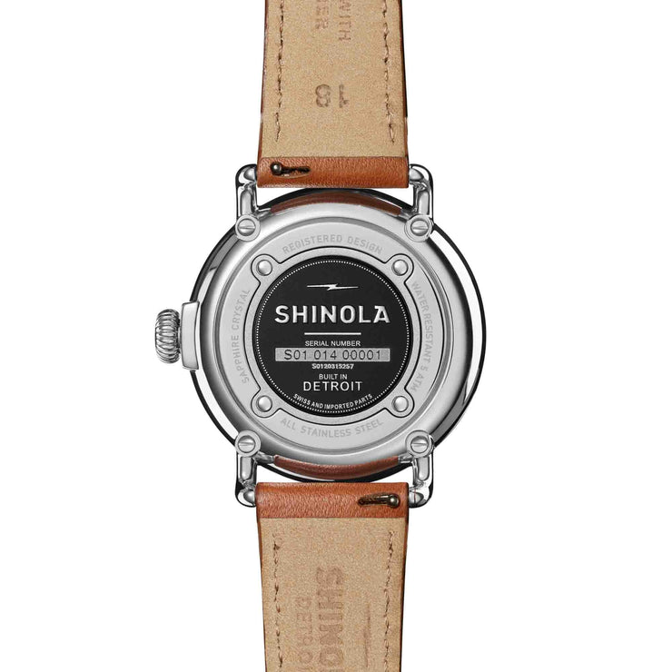 Shinola Runwell 36mm White Velvet | Watches.com