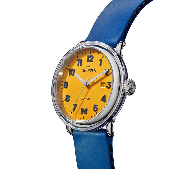 Shinola Detrola Runwell 3HD 41mm Wolverine angled shot picture
