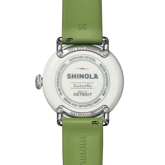 Shinola Detrola Runwell 3HD 41mm Light Olive angled shot picture