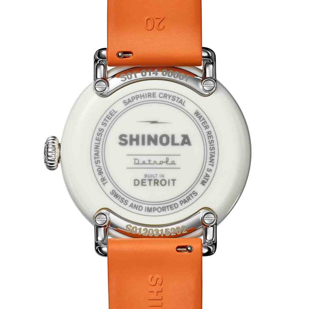 Shinola Detrola Runwell 3HD 41mm Orange | Watches.com