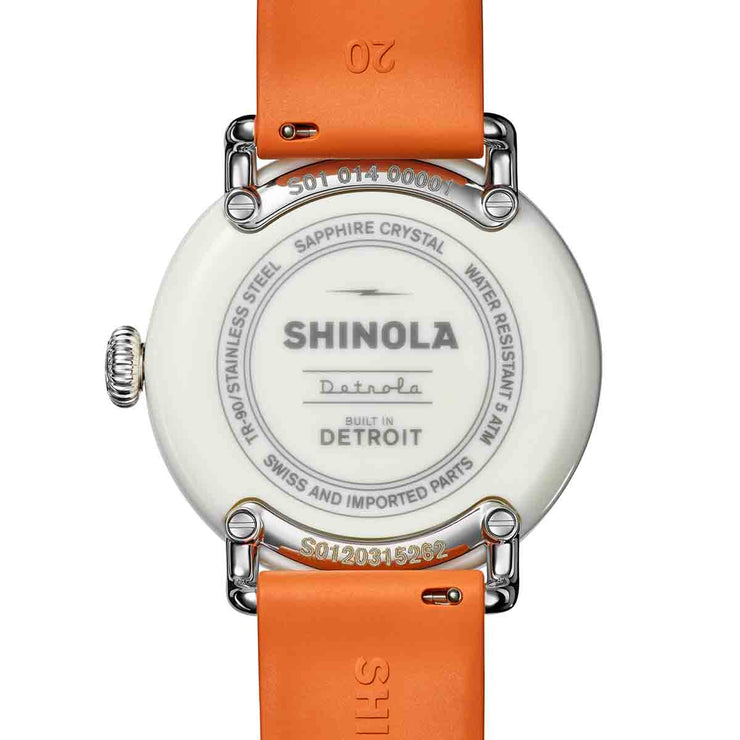 Shinola Detrola Runwell 3HD 41mm Orange | Watches.com