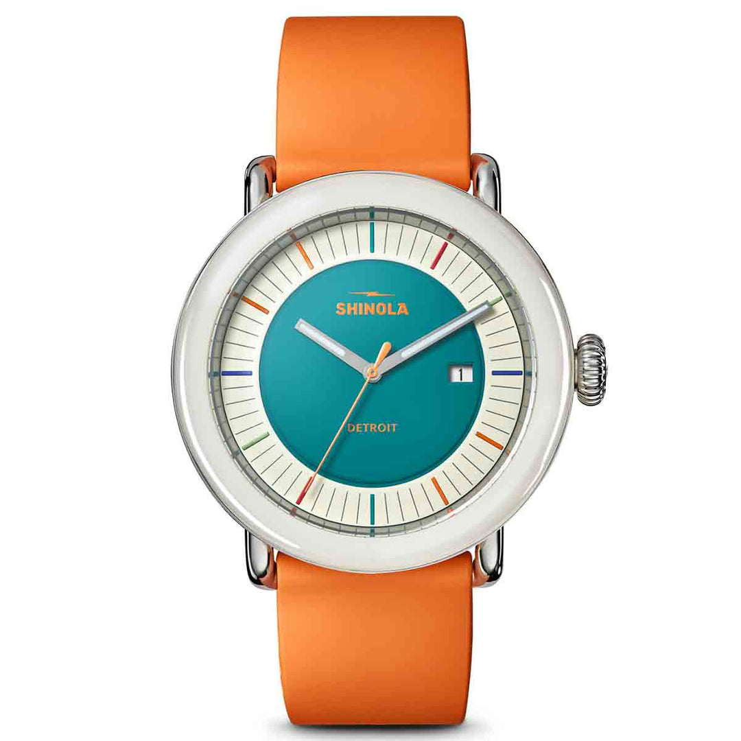 Shinola Detrola Runwell 3HD 41mm Orange | Watches.com
