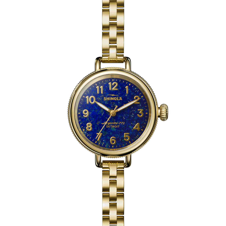 Shinola Birdy SS 34mm Lapis Lazuli Gold | Watches.com