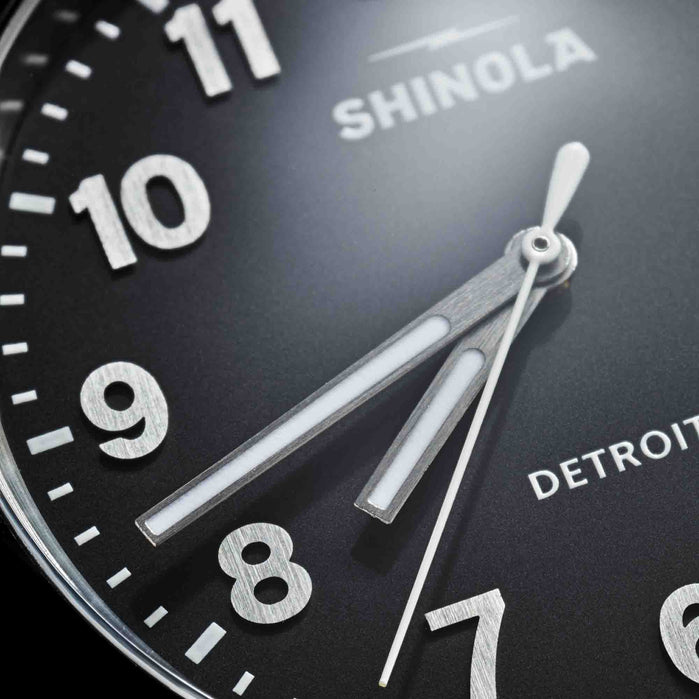 Shinola Runwell Detrola 41mm Black angled shot picture