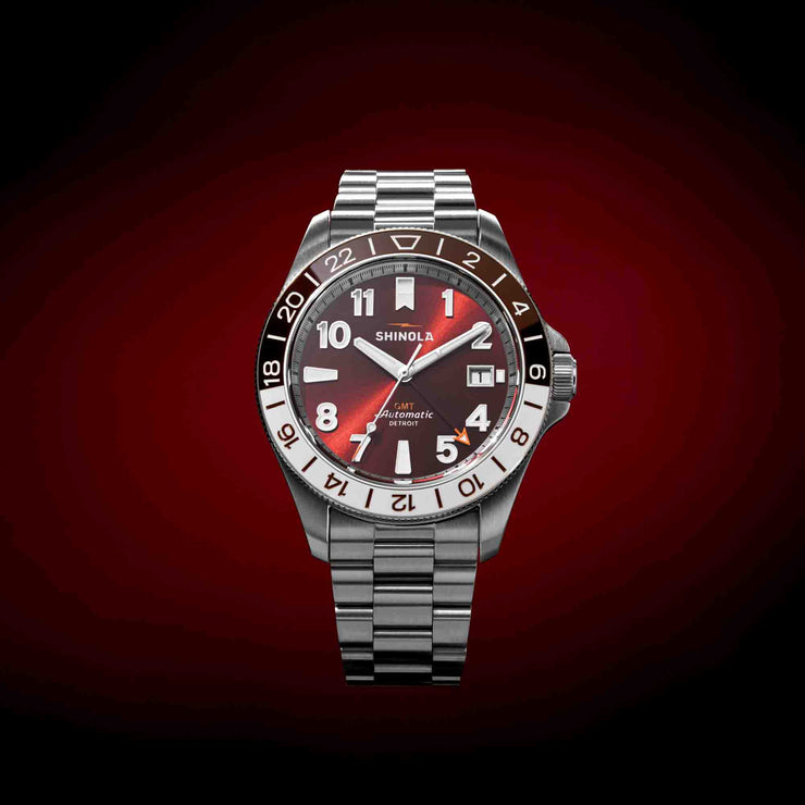 Shinola Monster GMT Automatic 40mm Whiskey Limited Edition
