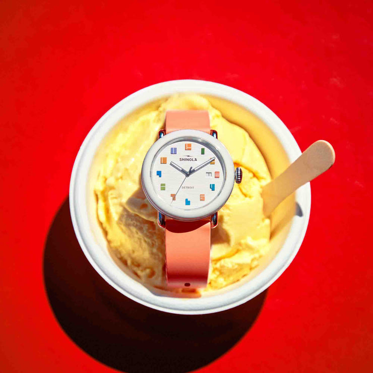 Shinola Runwell Detrola 41mm Midcentury White Limited Edition