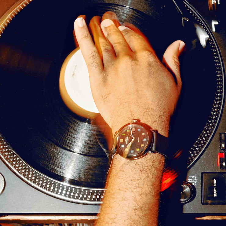 Shinola Runwell Detrola 41mm Midcentury Black Limited Edition