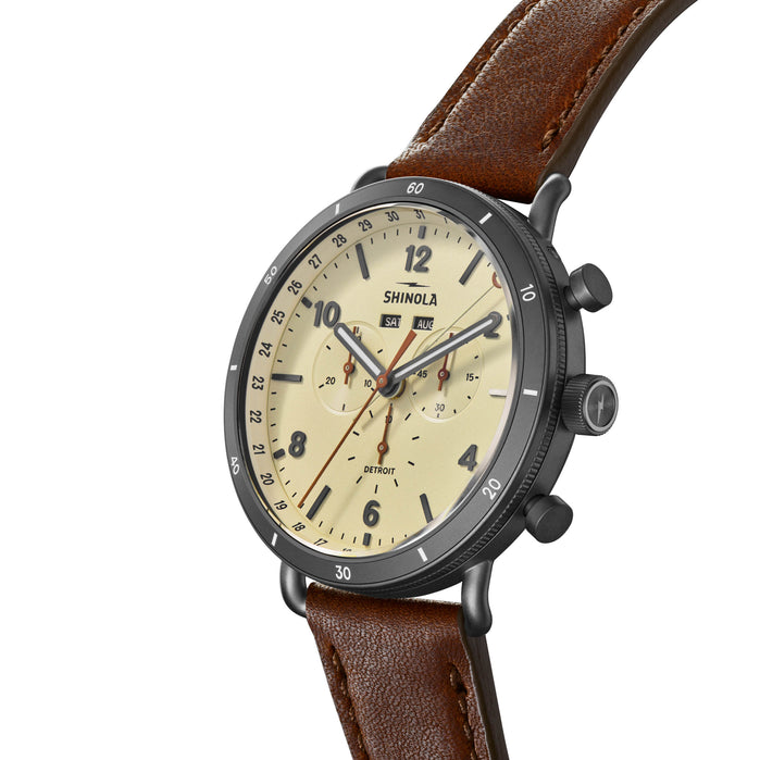 Shinola Canfield Sport 45mm Gray angled shot picture