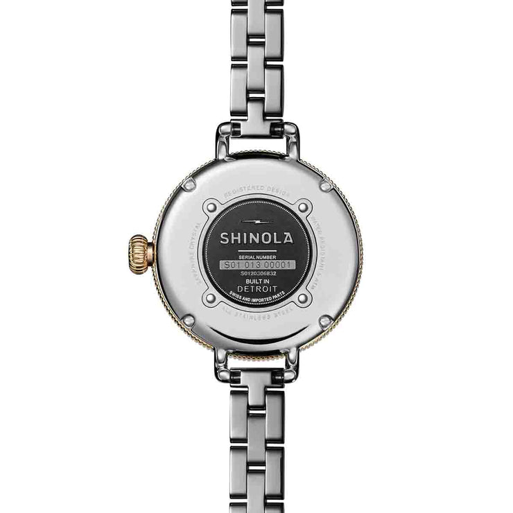 Shinola Birdy 34mm Petoskey Stone SS